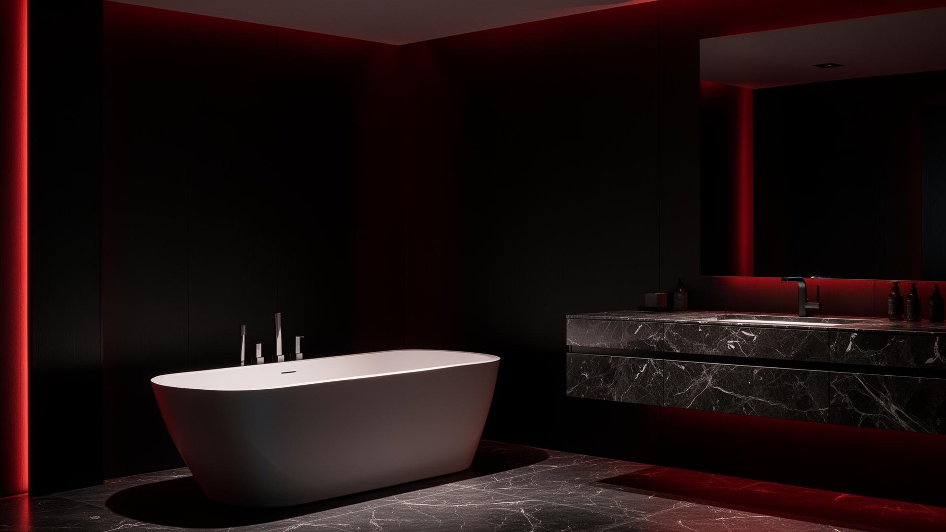 Luxury bathroom interior